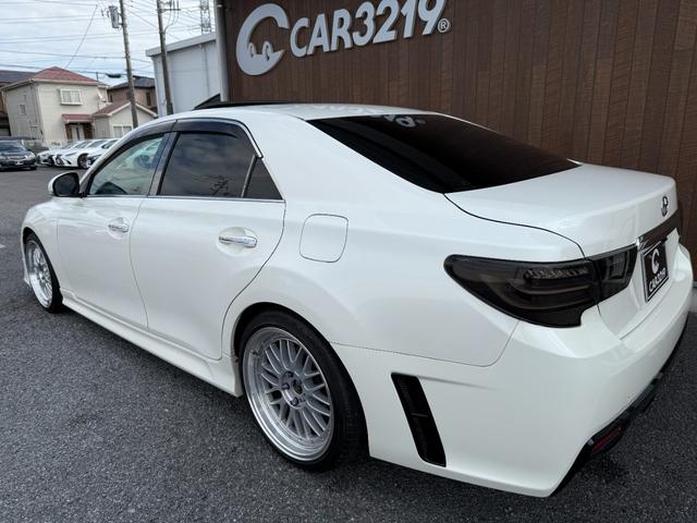 マークＸ ２５０Ｇ　リラックスセレクション・ブラックリミテッド　サンルーフ　後期仕様　モデリスタフルエアロ　車高調　１９インチＡＷ　社外ヘッドライト　社外テールレンズ　前後流れウィンカー　ナビ　Ｂカメラ　ＴＶ　Ｂｌｕｅｔｏｏｔｈ　ＤＶＤ再生　ＥＴＣ　パワーシート（4枚目）