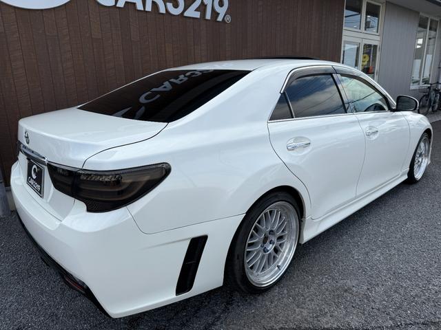 マークＸ ２５０Ｇ　リラックスセレクション・ブラックリミテッド　サンルーフ　後期仕様　モデリスタフルエアロ　車高調　１９インチＡＷ　社外ヘッドライト　社外テールレンズ　前後流れウィンカー　ナビ　Ｂカメラ　ＴＶ　Ｂｌｕｅｔｏｏｔｈ　ＤＶＤ再生　ＥＴＣ　パワーシート（7枚目）