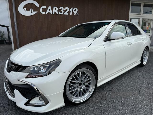 マークＸ ２５０Ｇ　リラックスセレクション・ブラックリミテッド　サンルーフ　後期仕様　モデリスタフルエアロ　車高調　１９インチＡＷ　社外ヘッドライト　社外テールレンズ　前後流れウィンカー　ナビ　Ｂカメラ　ＴＶ　Ｂｌｕｅｔｏｏｔｈ　ＤＶＤ再生　ＥＴＣ　パワーシート（8枚目）