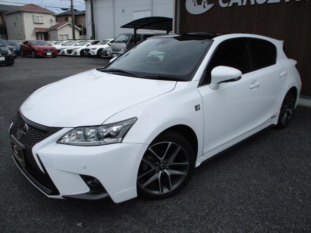 CT CT200h Fスポーツ 後期型 TRD4本出し S/Rエアロ ルーフ黒ツートン Fスポーツ専用スピンドル クリアランスソナー パワーシート ナビ変色無し スマートキー シートヒーター Bluetooth 17インチ専用AW(11枚目)