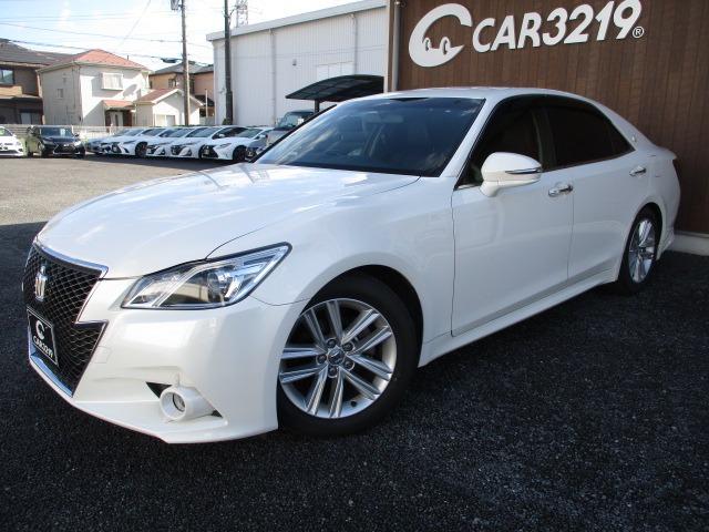 クラウン アスリートS 黒レザー調シートカバー クルーズコントロール Bluetooth スマートキー 純正17インチAW プッシュスタート オートエアコン 純正ナビ バックカメラ ビルトインETC(6枚目)