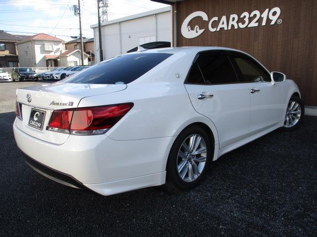 クラウン アスリートS 黒レザー調シートカバー クルーズコントロール Bluetooth スマートキー 純正17インチAW プッシュスタート オートエアコン 純正ナビ バックカメラ ビルトインETC(7枚目)