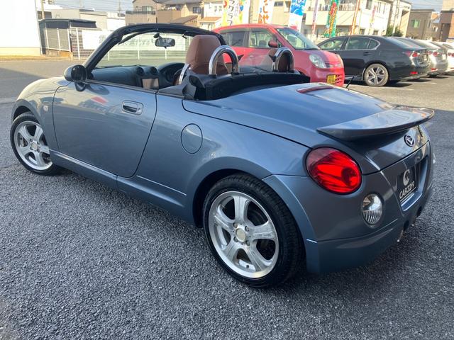 コペン アクティブトップ 5速マニュアル 社外マフラー リアスポイラー シートヒーター レザー調カバー キーレス HIDヘッドライト 社外15インチAW ナビ Bluetooth接続可能 CD DVD(8枚目)