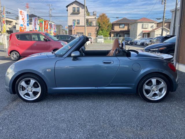 コペン アクティブトップ 5速マニュアル 社外マフラー リアスポイラー シートヒーター レザー調カバー キーレス HIDヘッドライト 社外15インチAW ナビ Bluetooth接続可能 CD DVD(10枚目)