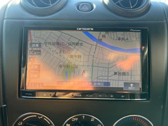 コペン アクティブトップ 5速マニュアル 社外マフラー リアスポイラー シートヒーター レザー調カバー キーレス HIDヘッドライト 社外15インチAW ナビ Bluetooth接続可能 CD DVD(14枚目)