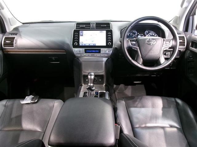 ランドクルーザープラド TX Lパッケージ マットブラックエディション 革シート サンルーフ 4WD フルセグ メモリーナビ ミュージックプレイヤー接続可 バックカメラ 衝突被害軽減システム ETC LEDヘッドランプ 乗車定員7人 3列シート ワンオーナー(4枚目)