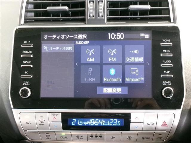 ランドクルーザープラド TX Lパッケージ マットブラックエディション 革シート サンルーフ 4WD メモリーナビ ミュージックプレイヤー接続可 バックカメラ 衝突被害軽減システム ETC LEDヘッドランプ 乗車定員7人 3列シート 記録簿 ディーゼル(7枚目)