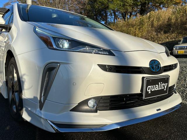 プリウス Ｓツーリングセレクション　純正９インチナビ　ＴＶ　モデリスタフルエアロ（49枚目）