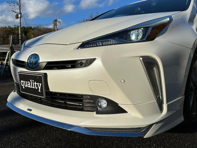 プリウス Ｓツーリングセレクション　純正９インチナビ　ＴＶ　モデリスタフルエアロ（50枚目）