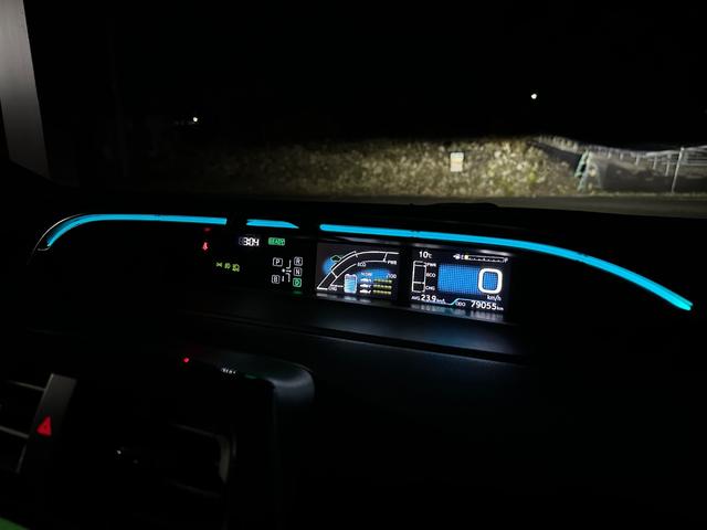 プリウス Ｓツーリングセレクション　純正９インチナビ　ＴＶ　モデリスタフルエアロ（67枚目）