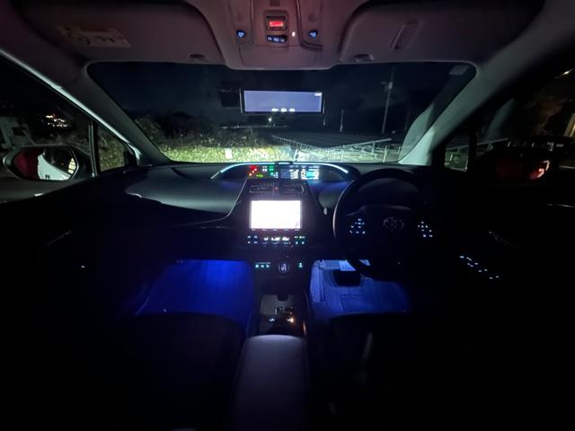 プリウス Ｓツーリングセレクション　純正９インチナビ　ＴＶ　モデリスタフルエアロ（70枚目）