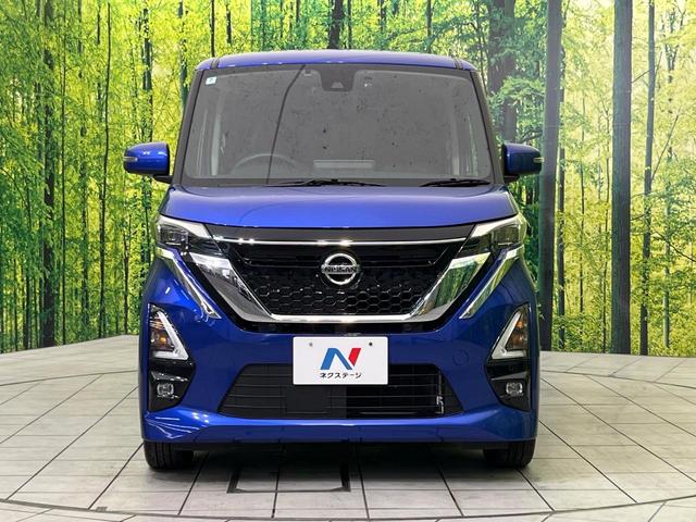 ルークス ハイウェイスター Gターボプロパイロットエディション 純正9型ナビ 全周囲カメラ エマージェンシーブレーキ プロパイロット 両側電動ドア 禁煙車 ハーフレザーシート クリアランスソナー LEDヘッド&フォグ ETC ドラレコ Bluetooth再生(14枚目)