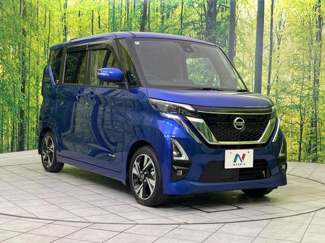 ルークス ハイウェイスター Gターボプロパイロットエディション 純正9型ナビ 全周囲カメラ エマージェンシーブレーキ プロパイロット 両側電動ドア 禁煙車 ハーフレザーシート クリアランスソナー LEDヘッド&フォグ ETC ドラレコ Bluetooth再生(16枚目)