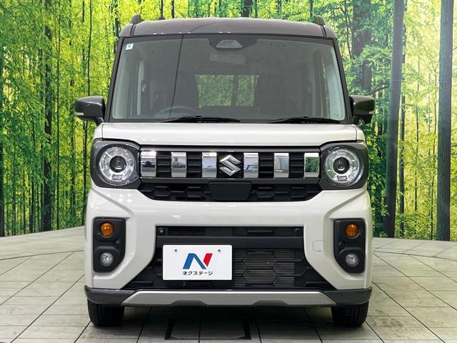 スペーシアギア ハイブリッドXZ スズキセーフティサポート レーダークルーズ 両側電動ドア 禁煙車 ヘッドアップディスプレイ シートヒーター LEDヘッド&フォグ オートマチックハイビーム オートエアコン 純正14インチアルミ(14枚目)