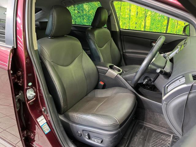 プリウスPHV Gレザーパッケージ 純正ナビ バックカメラ レーダークルーズ 禁煙車 レザーシート パワーシート 前席シートヒーター スマートキー LEDヘッド オートライト オートエアコン Bluetooth接続 電動格納ミラー(8枚目)