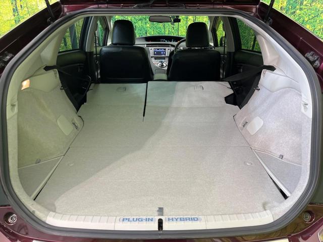 プリウスPHV Gレザーパッケージ 純正ナビ バックカメラ レーダークルーズ 禁煙車 レザーシート パワーシート 前席シートヒーター スマートキー LEDヘッド オートライト オートエアコン Bluetooth接続 電動格納ミラー(10枚目)