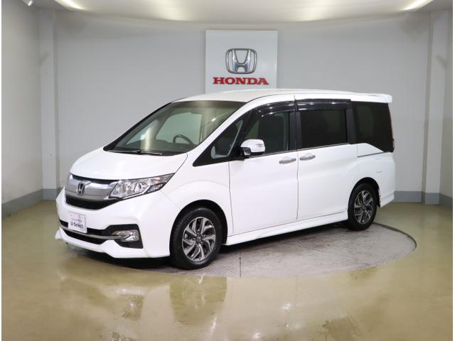 ステップワゴンスパーダ スパーダ 横滑り防止 スマキー ナビ&TV Bモニター サイドエアバック キーレス ECON オートクルーズ LEDライト 盗難防止 Wエアバッグ DVD PS 3列シート ABS ETC タ-ボ(9枚目)