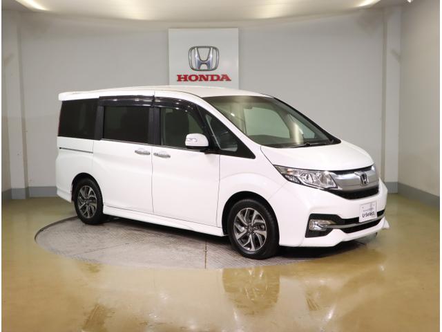 ステップワゴンスパーダ スパーダ 横滑り防止 スマキー ナビ&TV Bモニター サイドエアバック キーレス ECON オートクルーズ LEDライト 盗難防止 Wエアバッグ DVD PS 3列シート ABS ETC タ-ボ(15枚目)