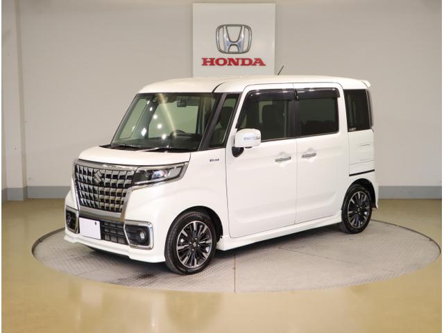 スペーシアカスタム ハイブリッドＸＳターボ　両自動ドア　前後誤発進抑制機能　ＡＣ　リアコーナーセンサー　盗難防止　スマートキー付　ＵＳＢ接続　ターボモデル　ＥＳＣ　フルタイム４ＷＤ　ＬＥＤ　ナビＴＶ　クルコン　エアバッグ（6枚目）