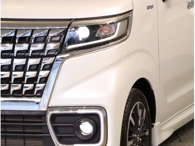 スペーシアカスタム ハイブリッドＸＳターボ　両自動ドア　前後誤発進抑制機能　ＡＣ　リアコーナーセンサー　盗難防止　スマートキー付　ＵＳＢ接続　ターボモデル　ＥＳＣ　フルタイム４ＷＤ　ＬＥＤ　ナビＴＶ　クルコン　エアバッグ（14枚目）