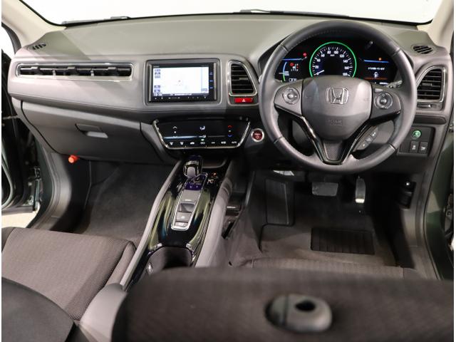 ヴェゼル ハイブリッドX クリソナ リヤカメラ ETC付き Aクルーズ セキュリティアラーム VSA アイドリングSTOP ナビTV スマートキ USB接続 サイドエアバッグ DVD再生機能 LEDライト PS(2枚目)