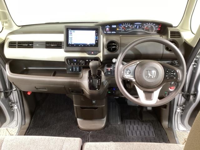 N-BOX L USB入力 DVD視聴可能 LEDランプ シートヒータ 運転席エアバッグ イモビライザー キーフリー Rカメ パワーウインドウ ナビTV 助手席エアバッグ ETC付 エアコン 地デジ PS ABS(2枚目)