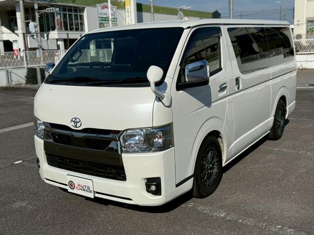 ハイエースバン スーパーＧＬ　ダークプライムＩＩ　ＥＴＣ　バックカメラ　ＴＶ　クリアランスソナー　レーンアシスト　衝突被害軽減システム　両側電動スライドドア　オートマチックハイビーム　オートライト　スマートキー　電動格納ミラー　ＡＴ　アルミホイール（2枚目）
