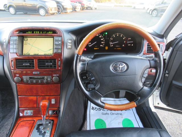 セルシオ eR仕様 純正エアロ 黒皮 マークレビンソン 車高調 クレンツェ20インチ 社外マフラー(34枚目)