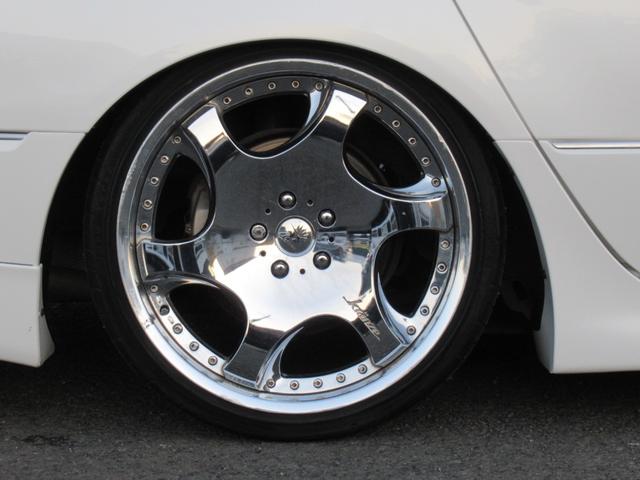 セルシオ eR仕様 純正エアロ 黒皮 マークレビンソン 車高調 クレンツェ20インチ 社外マフラー(77枚目)