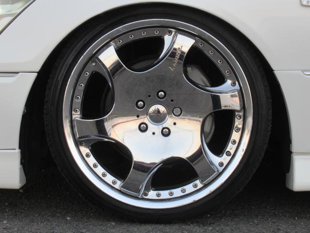 セルシオ eR仕様 純正エアロ 黒皮 マークレビンソン 車高調 クレンツェ20インチ 社外マフラー(78枚目)