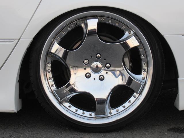 セルシオ eR仕様 純正エアロ 黒皮 マークレビンソン 車高調 クレンツェ20インチ 社外マフラー(79枚目)