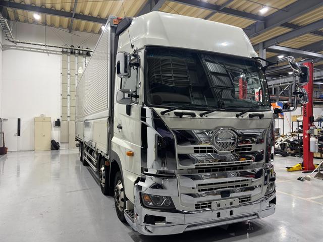 プロフィア 4軸低床・アルミウィング・格納パワーゲート付き・アルミホイール・7MT(6枚目)