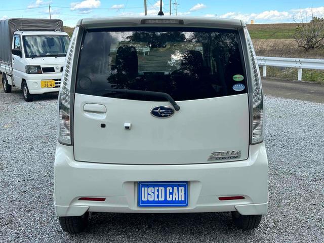 ステラ カスタムR ETC バックカメラ TV 衝突被害軽減システム LEDヘッドランプ スマートキー アイドリングストップ ベンチシート CVT 盗難防止システム ABS ESC CD DVD再生 Bluetooth(13枚目)