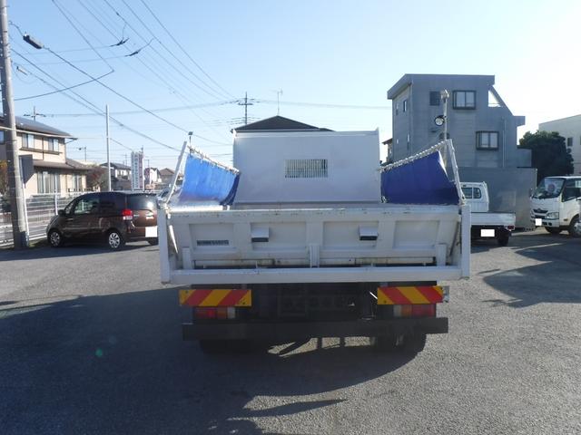 フォワード 　Ｌゲート　ダンプ　３．４５ｔ積載　手動コボレーンＥＴＣ　Ｆ６速ＭＴ　ターボ上物：新明和ＤＲＦ４－１７ＳＹ走行距離：７５，９１９ｋｍ　燃料：軽油※スペアキー無（6枚目）