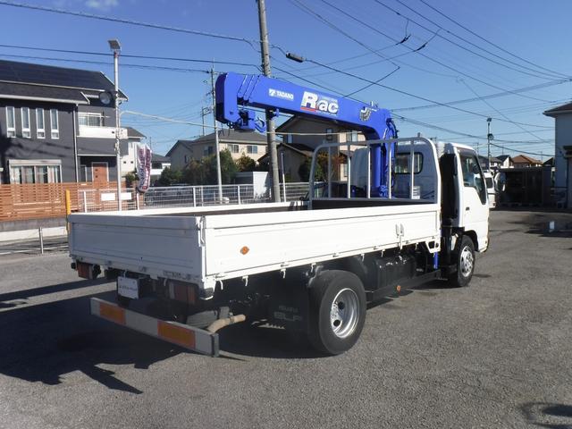 エルフトラック ワイドロング 4段クレーン フックイン2.93t吊ラジコン 3.95t積載 塗装仕上済 ETC F6速MT ターボ工具 ジャッキ 取扱説明書 スペアキー1本(7枚目)