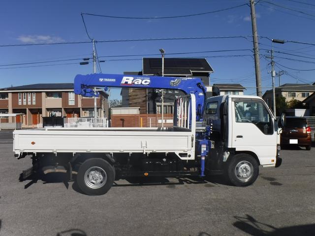 エルフトラック ワイドロング 4段クレーン フックイン2.93t吊ラジコン 3.95t積載 塗装仕上済 ETC F6速MT ターボ工具 ジャッキ 取扱説明書 スペアキー1本(8枚目)