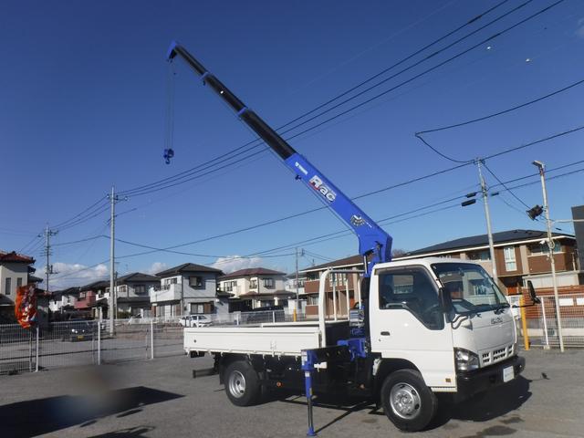 エルフトラック ワイドロング 4段クレーン フックイン2.93t吊ラジコン 3.95t積載 塗装仕上済 ETC F6速MT ターボ工具 ジャッキ 取扱説明書 スペアキー1本(37枚目)