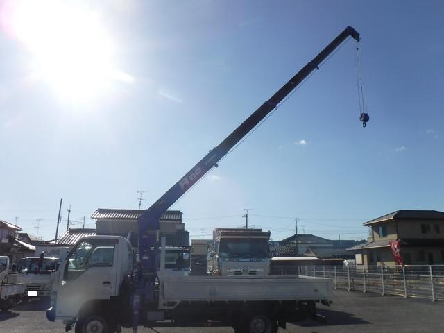 エルフトラック ワイドロング 4段クレーン フックイン2.93t吊ラジコン 3.95t積載 塗装仕上済 ETC F6速MT ターボ工具 ジャッキ 取扱説明書 スペアキー1本(40枚目)