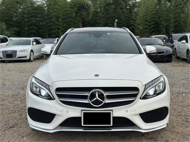 Ｃクラスステーションワゴン Ｃ２２０ｄ　ステーションワゴンローレウスエディション　パノラマサンルーフ　革シート　電動リアゲート　純正１８インチ　シルバールーフレール（2枚目）
