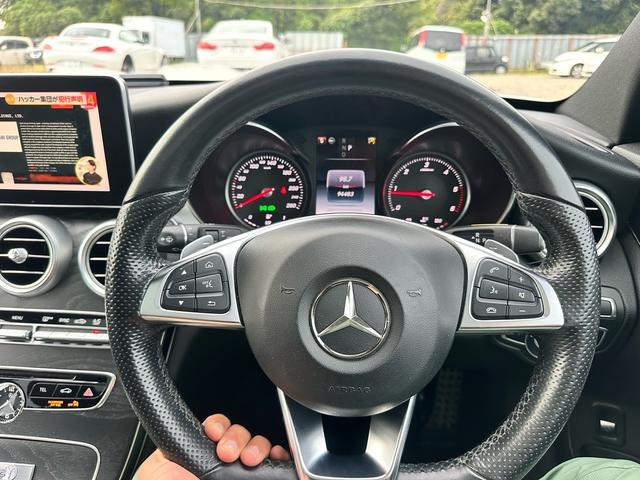 Ｃクラスステーションワゴン Ｃ２２０ｄ　ステーションワゴンローレウスエディション　パノラマサンルーフ　革シート　電動リアゲート　純正１８インチ　シルバールーフレール（38枚目）