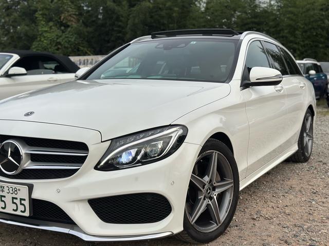 Ｃクラスステーションワゴン Ｃ２２０ｄ　ステーションワゴンローレウスエディション　パノラマサンルーフ　革シート　電動リアゲート　純正１８インチ　シルバールーフレール（56枚目）
