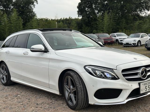 Ｃクラスステーションワゴン Ｃ２２０ｄ　ステーションワゴンローレウスエディション　パノラマサンルーフ　革シート　電動リアゲート　純正１８インチ　シルバールーフレール（57枚目）