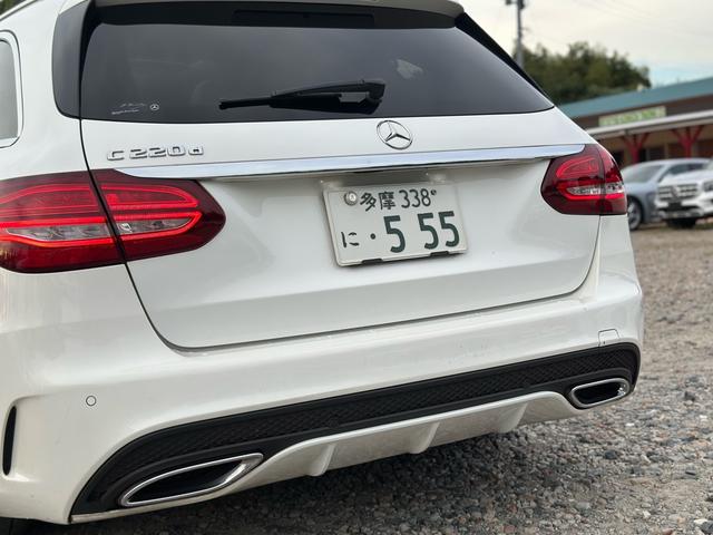 Ｃクラスステーションワゴン Ｃ２２０ｄ　ステーションワゴンローレウスエディション　パノラマサンルーフ　革シート　電動リアゲート　純正１８インチ　シルバールーフレール（60枚目）