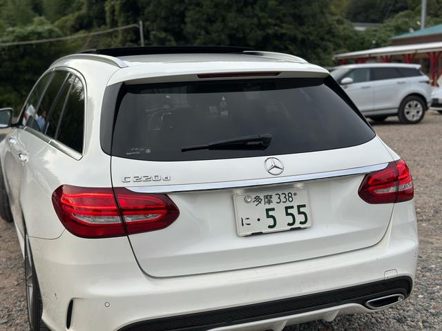 Ｃクラスステーションワゴン Ｃ２２０ｄ　ステーションワゴンローレウスエディション　パノラマサンルーフ　革シート　電動リアゲート　純正１８インチ　シルバールーフレール（61枚目）