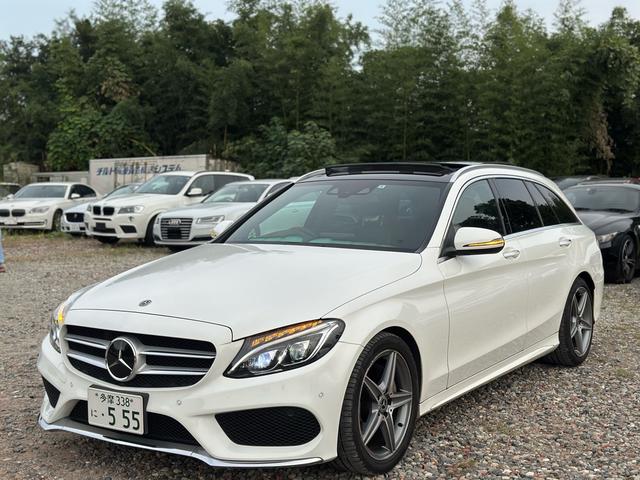 Ｃクラスステーションワゴン Ｃ２２０ｄ　ステーションワゴンローレウスエディション　パノラマサンルーフ　革シート　電動リアゲート　純正１８インチ　シルバールーフレール（79枚目）