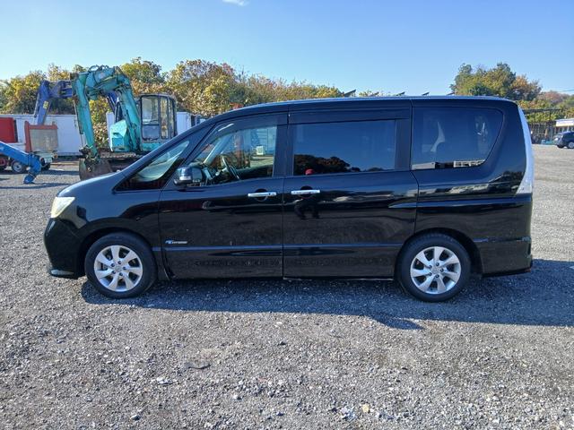 セレナ ハイウェイスター S-ハイブリッド プッシュスタート スマートキー タイミングチェーン 8人乗り リア左パワースライドドア(7枚目)