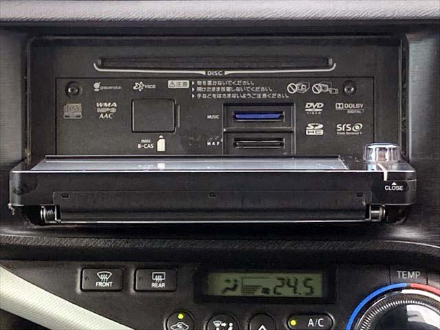 アクア S 純正SDナビ CD/DVDプレイヤー Bluetoothオーディオ フルセグテレビ バックカメラ スマートキー プッシュスタートボタン オートエアコン アイドリングストップ 社外14インチアルミホイル(16枚目)