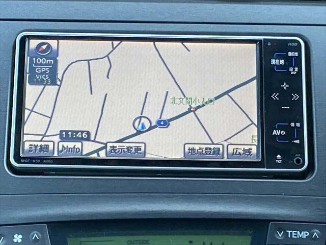 プリウス Ｇ　クルーズコントロール　ＨＤＤナビ　ＣＤ／ＤＶＤプレイヤー　ワンセグ　バックカメラ　ＥＴＣ　　フロントフォグランプ　スマートキー　純正アルミホイル（16枚目）