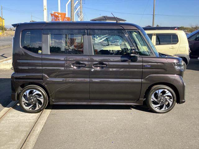 スペーシアカスタム ハイブリッドXS 衝突軽減ブレーキ レーンキープアシスト オートハイビーム 両側スライド片側電動ドア LEDヘッドライト LEDフォグ 純正アルミ 障害物センサー シートヒーター ナビ Bluetooth フルセグ(5枚目)