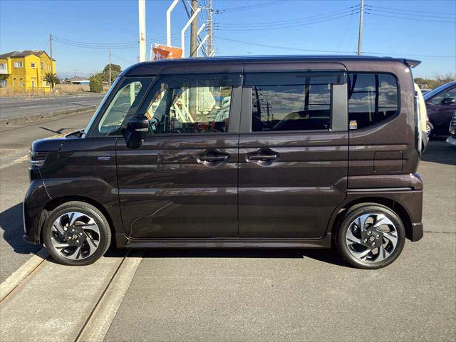 スペーシアカスタム ハイブリッドXS 衝突軽減ブレーキ レーンキープアシスト オートハイビーム 両側スライド片側電動ドア LEDヘッドライト LEDフォグ 純正アルミ 障害物センサー シートヒーター ナビ Bluetooth フルセグ(7枚目)